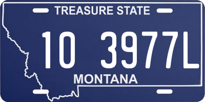 MT license plate 103977L