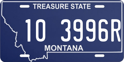 MT license plate 103996R