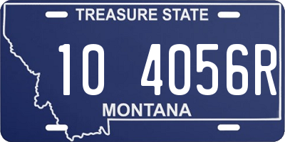 MT license plate 104056R