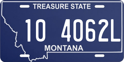 MT license plate 104062L