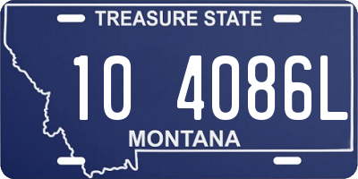 MT license plate 104086L