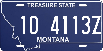 MT license plate 104113Z