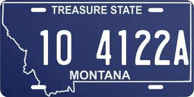 MT license plate 104122A