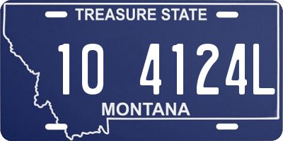 MT license plate 104124L