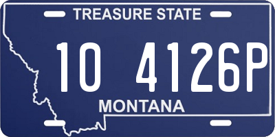 MT license plate 104126P