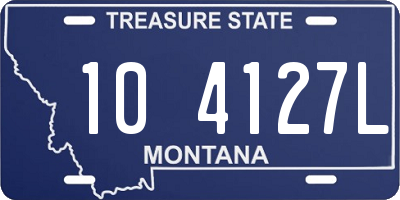 MT license plate 104127L