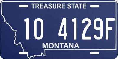 MT license plate 104129F