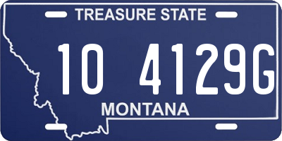 MT license plate 104129G