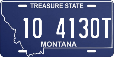 MT license plate 104130T