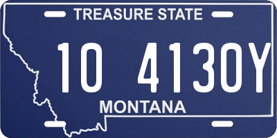 MT license plate 104130Y