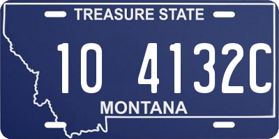 MT license plate 104132C