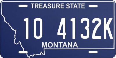 MT license plate 104132K