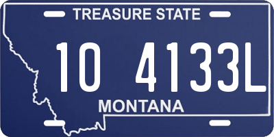 MT license plate 104133L