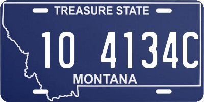 MT license plate 104134C