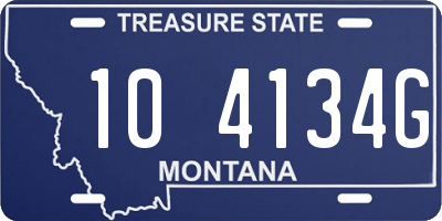 MT license plate 104134G