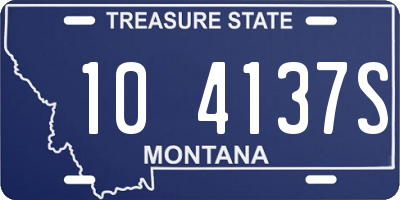 MT license plate 104137S