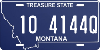 MT license plate 104144Q