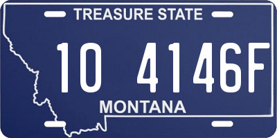 MT license plate 104146F