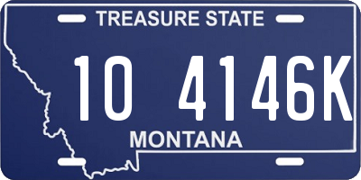 MT license plate 104146K