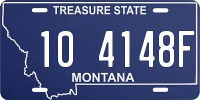 MT license plate 104148F