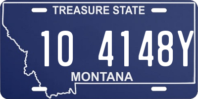 MT license plate 104148Y