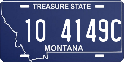 MT license plate 104149C