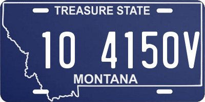 MT license plate 104150V