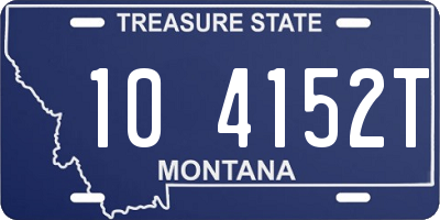 MT license plate 104152T