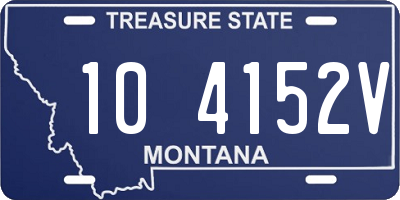 MT license plate 104152V