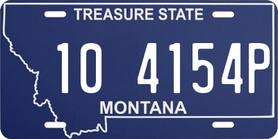 MT license plate 104154P