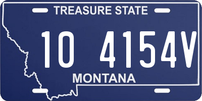 MT license plate 104154V