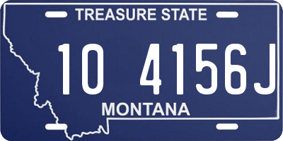 MT license plate 104156J