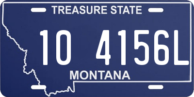 MT license plate 104156L