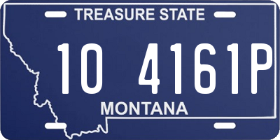 MT license plate 104161P