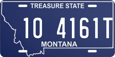 MT license plate 104161T