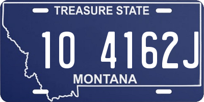 MT license plate 104162J