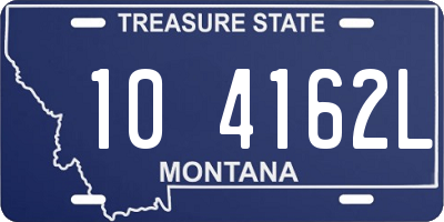 MT license plate 104162L