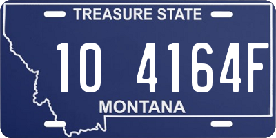 MT license plate 104164F