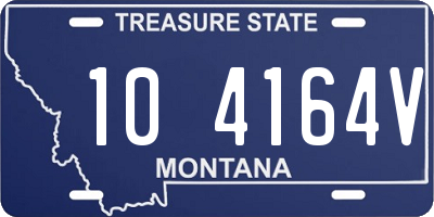 MT license plate 104164V