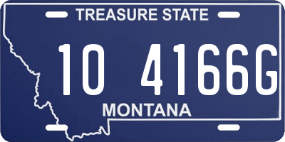 MT license plate 104166G