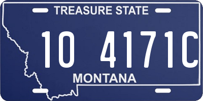 MT license plate 104171C