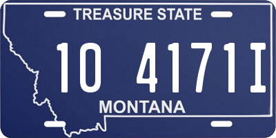 MT license plate 104171I