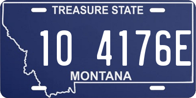 MT license plate 104176E