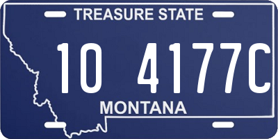 MT license plate 104177C