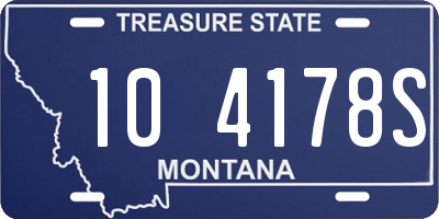 MT license plate 104178S