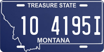 MT license plate 104195I