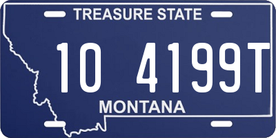 MT license plate 104199T