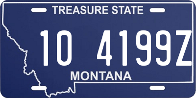 MT license plate 104199Z