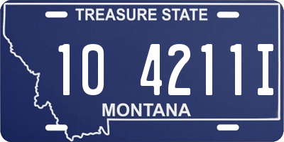 MT license plate 104211I