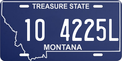 MT license plate 104225L